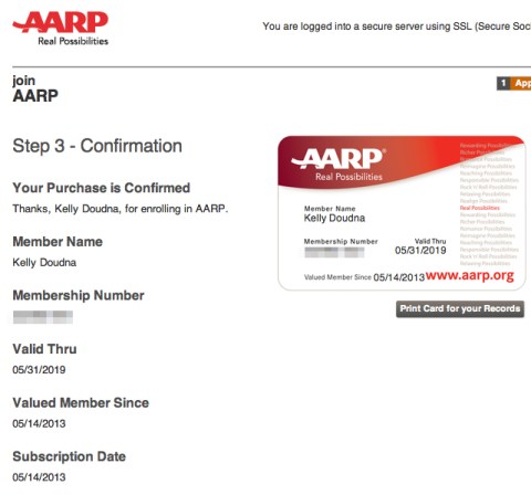AARP enrollment
