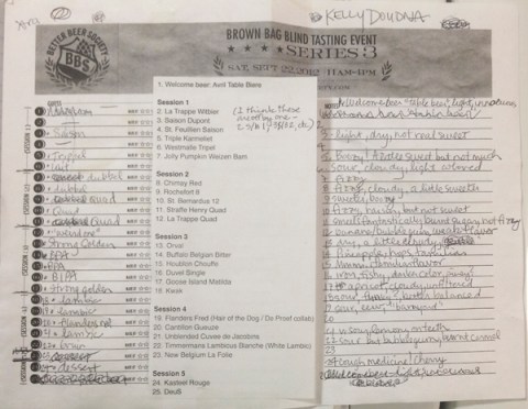 notes from the Belgian/sour beer class