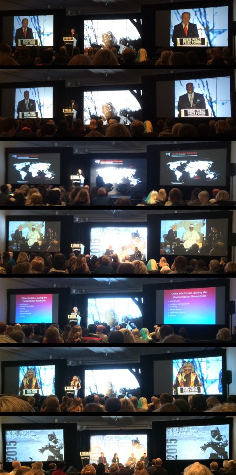 photo of Nobel Peace Prize Forum speakers